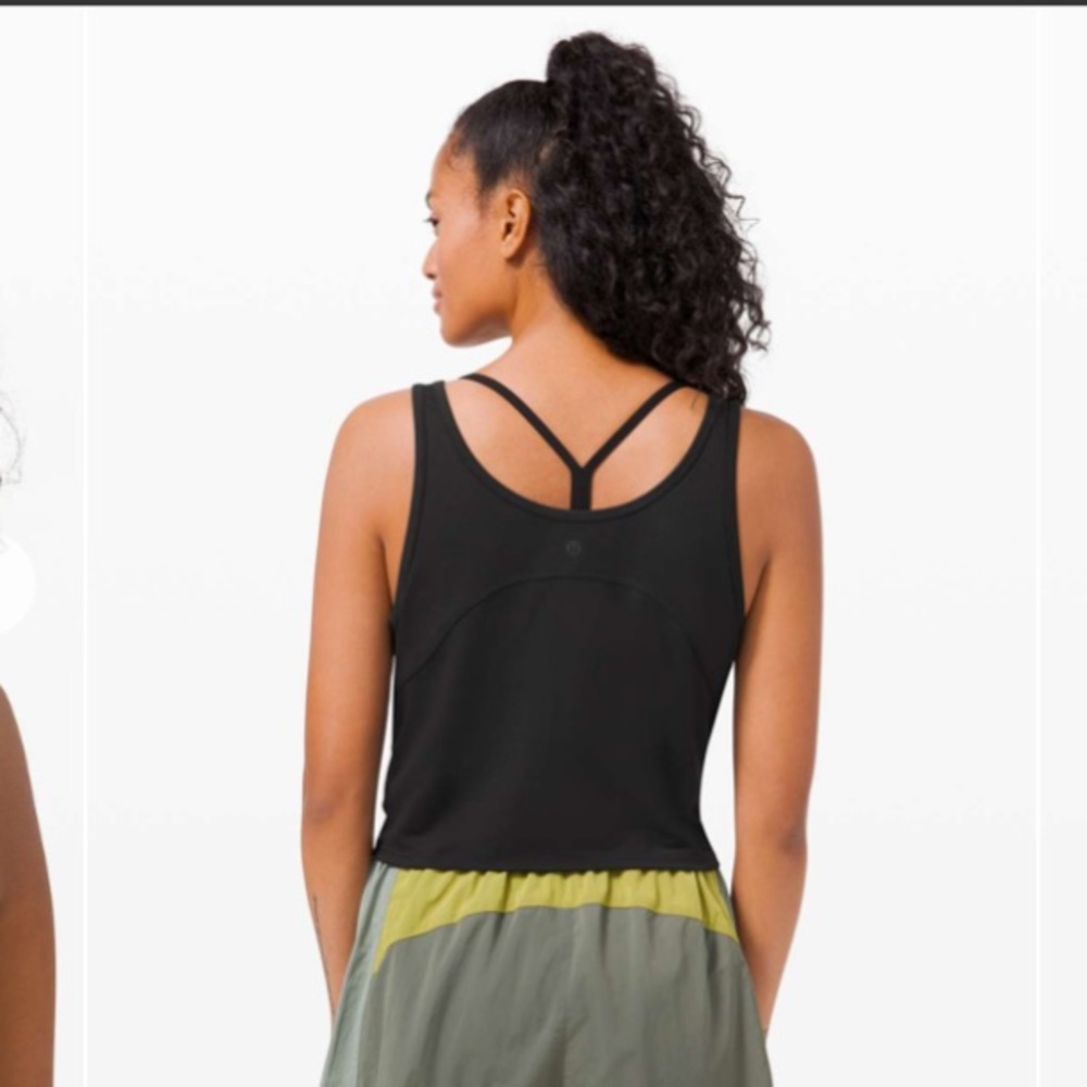 Lululemon Cropped Henley Tank Top - Picture 2 of 10